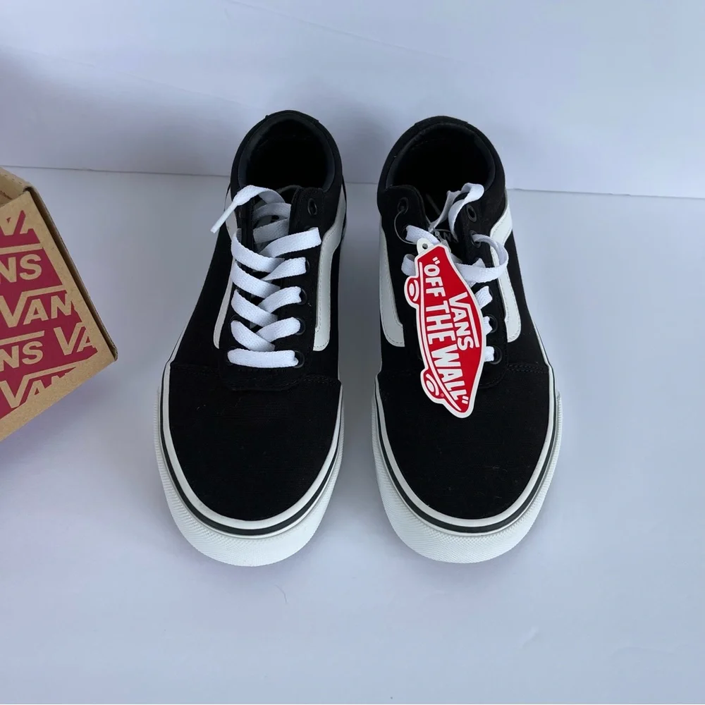 NWT Vans Ward Women’s Black White Sneakers Size 6.5 - Picture 8 of 9